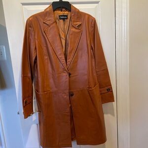 Vintage Chadwicks Women's Tan Leather Coat